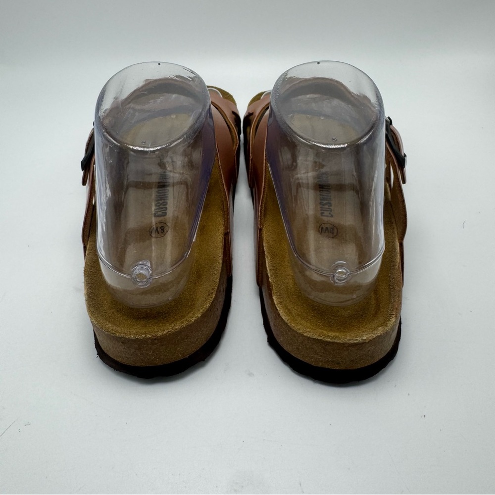 Cushionaire Luna Cork Footbed Sandals Rose Gold Size 8W Comfort Buckle Boho - Picture 4 of 10